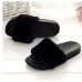 Women's Slippers Fuzzy Slides, Fluffy Sandals Faux Fur Flip Flops Open Toe Soft Indoor Outdoor Pink Black