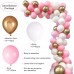 Balloon Garland Arch Kit Pink White Gold